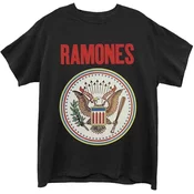 Ramones Majica Full Colour Seal Unisex Black L