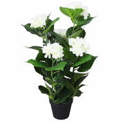 shumee Umetna rastlina hortenzija v loncu 60 cm bela