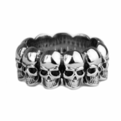 Prstan ETNOX - Skulls - SR827