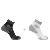 Nogavice Salomon AERO ANKLE, 2 kos, belo/črne (EU 42-44)