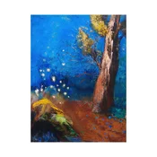 Canvas Slika na platnu La mort de Bouddha, Odilon Redon, 90x120 cm