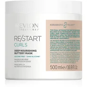 Revlon Professional Re/Start Curls Deep Nourishing Buttery Mask maska za lase skodrani lasje valoviti lasje 500 ml za ženske