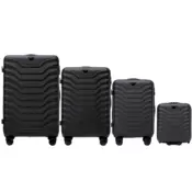 Wings set od četiri kofera od ABS materijala veličine L M S XXS crni