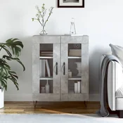 Vidaxl vidaXL Omarica betonsko siva 69,5x34x90 cm material na osnovi lesa