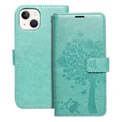 shumee Mezzo Book etui za iPhone 13 drevesno zelene barve