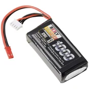 Reely Reely Modellbau baterijski paket (LiPo) 11,1 V 1000 mAh Število celic: 3 25 C mehka torbica BEC Reely lipo akumulatorski paket za modele 11.1 V 1000 m, (20641320)