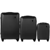 PLOVER, Set od 3 ABS+ kofera (V,M,S) Wings, TAMNO SIVA