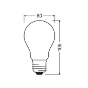 OSRAM LED Classic, mat, E27, 3,8 W, 806 lm, 4.000 K, A60 - bela mat barva - Steklo