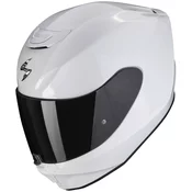 Integralna motociklisticka kaciga Scorpion EXO-391 Jednobojna bijela
