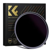 K&F 58MM,Nano-X ND100000 Filter, HD, Waterproof, Anti Scratch, Green Coated