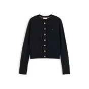 Tommy Hilfiger Pletena jopica WW0WW51439 Črna Slim Fit