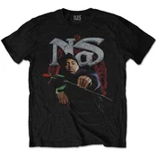 Nas Red Rose Black M Majica