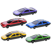 WEBHIDDENBRAND Kovinski športni avtomobil 7 cm 1:64 prosti tek 10 kosov - mešanica barv (rumena, zelena, rdeča, modra, vijolična)