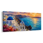 Slika modre kupole nad morjem - 60x30