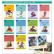 Phonic Books Dandelion Readers Set 1 Units 1-10 (Alphabet code, blending 4 and 5 sound words)