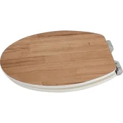 SANOTECHNIK WC deska MDF, videz naravnega lesa z mehkim zapiranjem, Wooden Line Natur