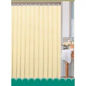 AQUALINE Eleganten Vinyl Tuš Zavesa 180x180 cm - Vodoodbojna, Krema