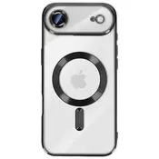 AVIZAR Ovitek za iPhone Air, združljiv z MagSafe, s kromiranim robom, Črna, (5000189114)