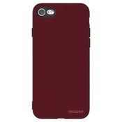Silikonski črni ovitek za Apple iPhone SE 2022 - Burgundy red