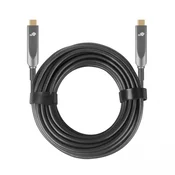 slomart Optični video kabel USB-C na USB-C, 4K, hibridni, 5m