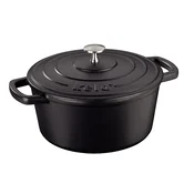 Kela Litoželezna pekač s pokrovom CALIDO 24 cm, črna