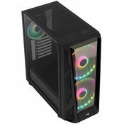 Aerocool NightHawk Duo Midi-Tower, Tempered Glass - schwarz ACCM-PB20033.11