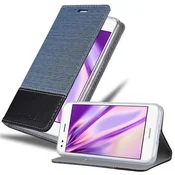 Cadorabo CADORABO Ohišje, združljiv s Huawei v temno modri črni barvi - zaščitni pokrov z magnetnim zapiranjem, stoječo funkcijo in režo za kartico, (20569578)