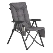 Songmics Kamp stol 70x595x110 cm siva