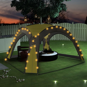 Šator za zabave LED s 4 bocna zida 3,6 x 3,6 x 2,3 m zeleni