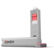 LINDY USB Typ C Port zaključavanje 4 kom crvena