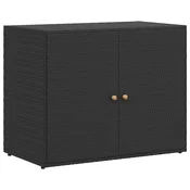Vidaxl Vrtna omara za shranjevanje 100x55,5x80 cm poli ratan