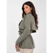 Kaki parka s pasom
