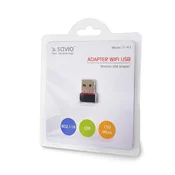 SAVIO ELMAK CL-43 brezžična mrežna kartica WLAN 150 Mbit/s, Realtek RTL8188CU, USB, podprt Windows in Linux