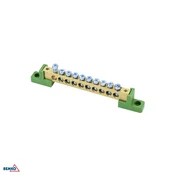 Schelinger Izolirana priključna sponka, 10-polna, 125 A, 500 V, zelena BM-A18-TBJ-8X12-10P-ZI