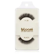 Bloom Natural lepilne trepalnice iz naravnih las No. 20 (Black) 1 cm