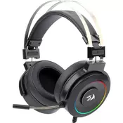 Slušalice Redragon Lamia 2 H320 RGB, žicane, gaming, mikrofon, over-ear, PC, PS4, PS5, crne + Stalak 6950376777010