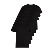 Basic T-shirt 6-pack blk/blk/blk/blk/blk/blk
