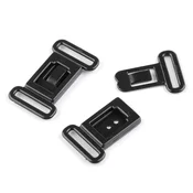 Zaponke za modrčke za metuljčke/negovalne modrčke širine 12 mm - črne (200 parov)