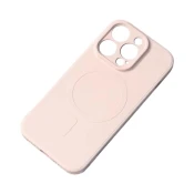 shumee MagSafe kompatibilen silikonski ovitek za iPhone 15 Pro Max Silicone Case - krem