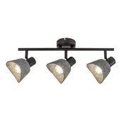 Rabalux Plafonska spot lampa Farelia, 3xE14, Siva