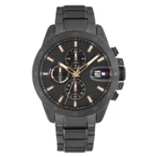Tommy Hilfiger Muški kvarcni sat, Crni