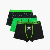 Cropp - Komplet 3 boksaric s potiskom - zelena