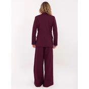 Bordo blazer s črtami