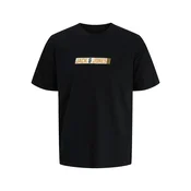 Jack & Jones Junior Majica JJMUNK rumena / črna / bela