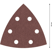 Brusni list PRO F460, 93 x 93 mm, G60, 5 kosov