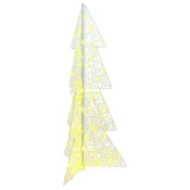 Božicno drvce s 100 LED svjetlima Topla bijela 120 cm Akril