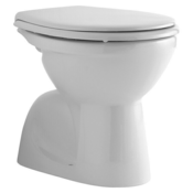 Camargue Sydney Stajaća WC školjka (S rubom za pranje, Bez posebne glazure, Oblik ispiranja: Duboko, WC odvod: Okomito, Bijele boje)