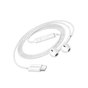 OEM Mayaxess, Žične USB-C slušalke za Xiaomi 14T Pro z vgrajenim mikrofonom, Bela, (5000299359)