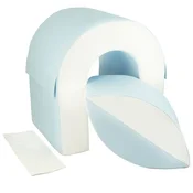 slomart Tunel komplet 2 veliki penasti bloki oblike za vrtce (bela, modra (pastel))