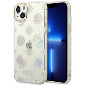Guess GUHCP14SHTPPTH iPhone 14 6,1 transparent hard case Peony Glitter (GUHCP14SHTPPTH)